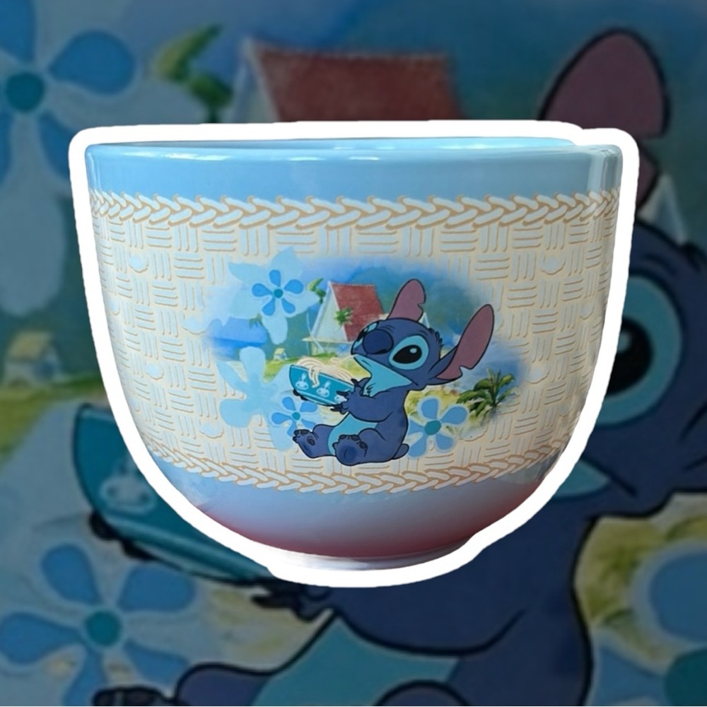 Disney Stitch Blue Ceramic Bowl